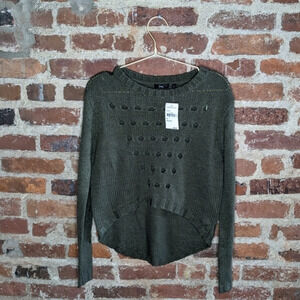 NWT Dex XS Olive Green Knit Sweater